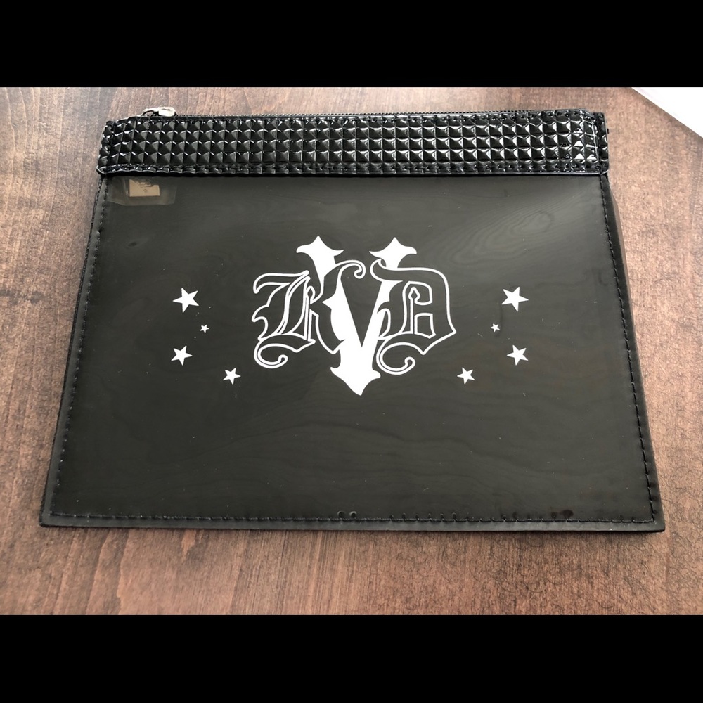 Kat Von D black makeup pouch